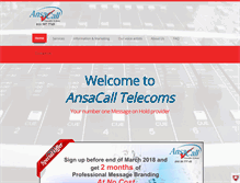 Tablet Screenshot of ansacall.co.za